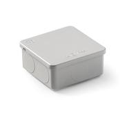 Famatel - Caja estanca IP55 | Tapa a presión | Sin conos | 80x80x36 | Gris