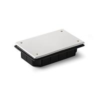 FAMATEL - Cajas empotrar registros ICT IP30 | ICT RTR TB+RDSI | Tapa con tornillos | 100x170x40 mm | Blanco y negro