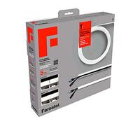 FAMATEL - Canaleta Cables Adhesiva | 5 Metros | 10 x 16 mm | Novedad - Formato Enrollable | Rectangular | Fácil Montaje con Autoadhesivo | Canaleta para cableado | Blanco