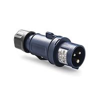 FAMATEL - Clavija industrial IP44 | Cableado rápido de baja tensión | 2P + 1T | 200-250V | 16A | Azul
