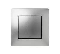 FAMATEL - Interruptor-Conmutador | Interruptor de empotrar | Serie Habitat 15 | Fácil instalación | Alta estanqueidad del producto | Libre de hálogenos | 10A | 250V | Aluminio