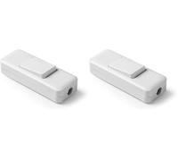 FAMATEL - Interruptor de paso | Fácil de montar | 2A | 250 V | Blanco (Paquete de 2)