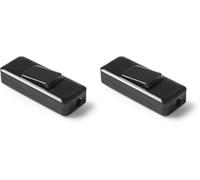 FAMATEL - Interruptor de paso | Fácil de montar | 2A | 250 V | Negro (Paquete de 2)
