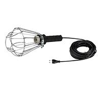 FAMATEL - Lámpara de trabajo portátil | Goma | 200W | Con cable de 10m | Bombillas E27 | Producto certificado con CE | Negro