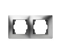 Famatel - Marco Doble | Serie Habitat 15 | Fácil instalación | Alta estanqueidad del Producto | Aluminio, Gris