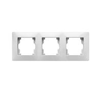 FAMATEL - Marco Triple | Serie Habitat 15 | Fácil instalación | Alta estanqueidad del Producto | Blanco