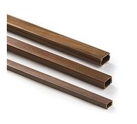 FAMATEL - Minicanal Efecto Madera | 10 x 26 mm | Madera adhesiva | 2 m