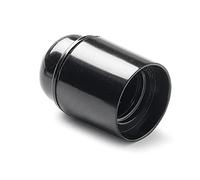 FAMATEL - Portalámparas liso | Baquelita | Bombillas E-27 | 4A/250V | Negro