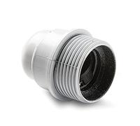 FAMATEL - Portalámparas roscado con tope | Baquelita | Bombillas E-27 | 4A | 250V | Blanco