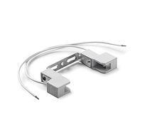 FAMATEL - Portalámparas cerámica halógeno | R7s | 4A | 250V | Lineal 78 mm | Con cable de silicona de 25 cm | Cerámica