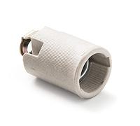 FAMATEL - Portalámparas de cerámica | Bombillas E-14 | M10x100 | Dorado