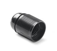 FAMATEL - Portalámparas roscado | Baquelita | Bombillas E-27 | 4A | 250V | Negro