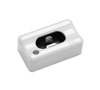 FAMATEL - Portalámparas termoplástico | Para bombillas de tubo | 2 casquillos | Blanco, marfil