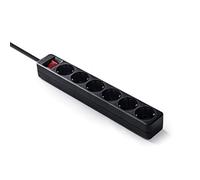 FAMATEL - Regleta ecosockets 6 tomas | Enchufes con Interruptor Luminoso | 1,5 Metros | Hasta 3500W | Protección Infantil | Base enchufes Múltiple | Orientación tomas a 45º | Evita consumos fantasma