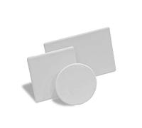 Famatel Tapa Caja mecanismos Universal | IP30 | 20 Unidades | 66 x 66 mm | Fácil Montaje, Gris, Normal