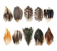 FAMCUCHE 92 plumas decorativas para manualidades, plumas naturales para manualidades, plumas de pavo real, plumas decorativas para sombrero de pavo real, para proyectos de bricolaje, sombreros