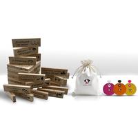 FAME CITY - Kamasutra Challenge - Juego Erótico para Parejas Adultos 18+ | Torre de Madera con 48 Piezas, Retos Sensuales y Posiciones | Regalo Original Romántico