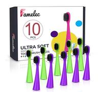 FAMELEC 10 cabezales de cepillo de dientes para niños, apto para cepillo de dientes eléctrico Burst Kids, cerdas ultra suaves para una limpieza profunda, perfecto para cabezales de cepillo de dientes