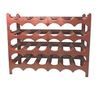 Fameplast Botellero de plástico apilable de 4 Capas 46 x 60 x 23 cm