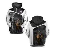 famesale Hombres Sudadera con Capucha Lindo Perro Pug Pata Impreso 3D Mujeres Sudadera con Capucha Manga Larga Pullover