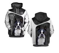 famesale Hombres Sudadera con Capucha Lindo Perro Pug Pata Impreso 3D Mujeres Sudadera con Capucha Manga Larga Pullover