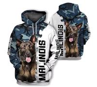 famesale Hombres Sudadera con Capucha Lindo Perro Pug Pata Impreso 3D Mujeres Sudadera con Capucha Manga Larga Pullover