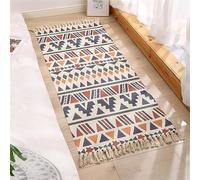 famesale Rug de Lana Tejido Bohemia Geométrica Tira de Almohada Cubierta de Ropa de Sala de Estar Decorativa Estilo Étnico
