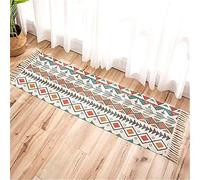 famesale Rug de Lana Tejido Bohemia Geométrica Tira de Almohada Cubierta de Ropa de Sala de Estar Decorativa Estilo Étnico