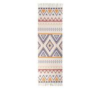 famesale Rug de Lana Tejido Bohemia Geométrica Tira de Almohada Cubierta de Ropa de Sala de Estar Decorativa Estilo Étnico