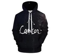 famesale Sudadera con Capucha Unisex Galaxy Zodiac Gemini/Pisces/Taurus/Virgo/Aries Constellation 3D Printed Hoody Sweatshirt Fashion Casual Pullover con Bolsillo para Hombre y Mujer