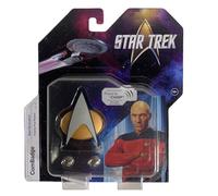 FAMETEK Insignia de comunicador de Star Trek The Next Generation Chirping, TNG ComBadge versión no Bluetooth, Recuerdos de Star Trek, Regalos y coleccionables