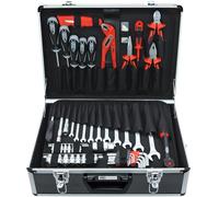 FAMEX 705-L - Caja de herramientas universal vacía con 26 bolsillos para herramientas, piezas y accesorios - Compartimiento en el suelo del maletero, maletín vacío sin herramientas, 45 x 35,5 x 16 cm