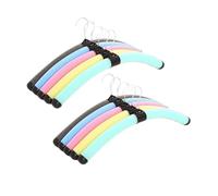 FAMEY Perchas de Esponja de Espuma de Colores, Estante Flexible Flexible para Viajes al Aire Libre, Estante de Ropa Antideslizante de Hombro Ancho, 10 Uds.