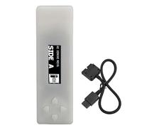 Famicom - Cable adaptador de sistema de disco, compatible con Twin Famicom AN 505 RO BK B R, con tarjeta de almacenamiento micro de 4 GB y soporte emulador FDSKey para juegos retro (blanco)