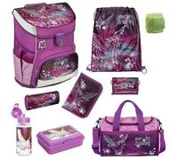 Familando Mochila escolar para niña de 1ª clase, mochila escolar Scooli Campus Fit · Ergonómica y ligera · Juego de mochila escolar para niñas, Pegasus Purple, 29 x 38 x 23 cm
