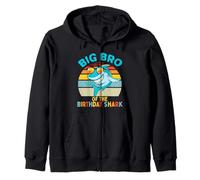 Familia a Juego de cumpleaños de Hermano Grande del tiburón Sudadera con Capucha