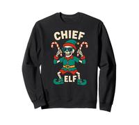 Familia a Juego Elf Chief Elf Fun Mens Christmas Group Sudadera