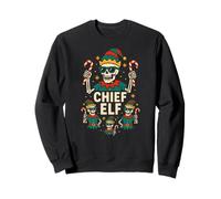 Familia a Juego Elf Chief Elf Fun Mens Christmas Group Sudadera