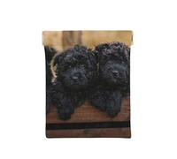 Familia Affenpinscher Cachorros Perros Negros Mono, Squeeze Top Wallet Bolsa de Almacenamiento para Mujer Monedero pequeño Bolsa de Cambio