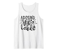 Familia Alrededor De La Mesa Reunión Decoración De Cocina Camiseta sin Mangas