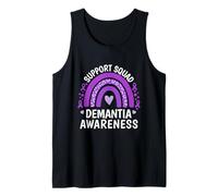 Familia Alzheimers Rainbow Support Squad Demencia Concientización Camiseta sin Mangas