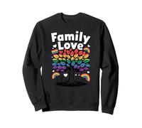 Familia Amor Orgullo LGBTQ Es Derechos del Mes de la Unidad Sudadera