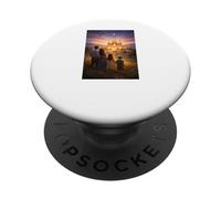Familia Caminando hacia la Escena del Templo Camino Eterno mormón PopSockets PopGrip Adhesivo