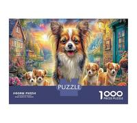 Familia Chihuahua 1000 Pieza PuzzleGato Van Gogh Style Rompecabezas para Adultos Imposible Y Niños +14 Años Decoración Hogar52x38cm/1000pcs