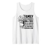 Familia Como Ramas En Un Árbol Coincidencia Reunión Familiar Camiseta sin Mangas