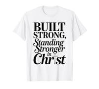 Familia Cristiana Marido Religioso Esposa Bulit Fuerte Cristo Camiseta