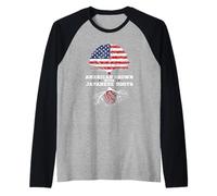 Familia Cultivada Americana con Raíces Japonesas Heritage Culture Camiseta Manga Raglan