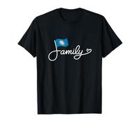 Familia Dakota del Sur - Bandera de Dakota del Sur Patrimonio Palabra Arte Camiseta