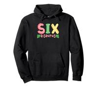 Familia de 6 años de edad Six Saurus Kids Dinosaur 6th Birthday Sudadera con Capucha
