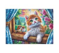 Familia de Ardillas Terrestres Puzzle 500 Piezas Cartón Blanco Premium para Coleccionistas Entrenamiento Memoria Hobby Colección Regalo Original 500 PCS